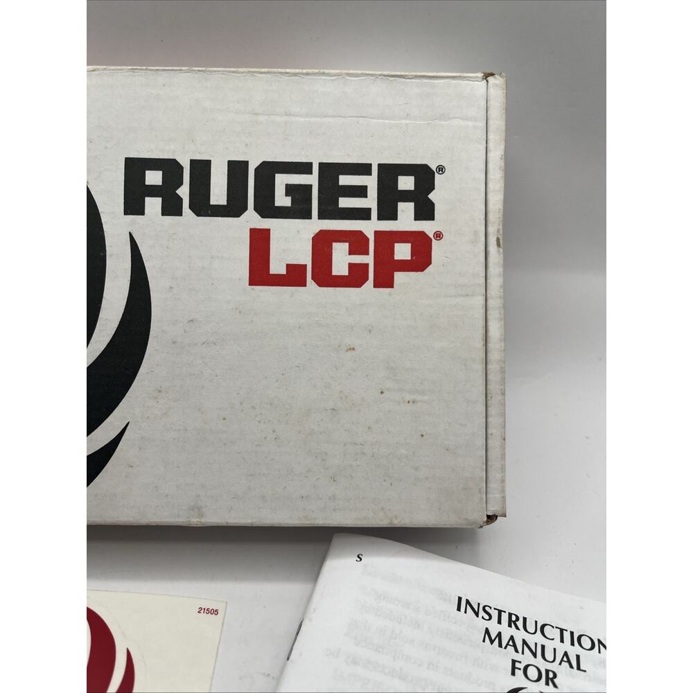 Ruger LCP 2 Factory Box Owner Manual Lock Key Sticker Model 380 Auto - Picture 5 of 9